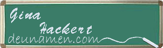 Gina Hackert Visitenkarte